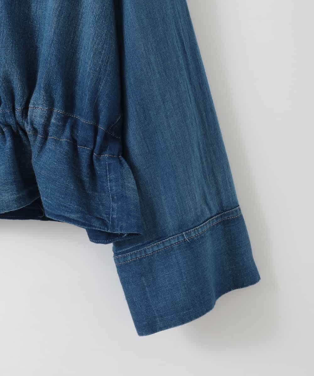 ZMJGE18160 al'aise modulation(アレーズモジュレーション) エアーコットンデニムジャケット ネイビー