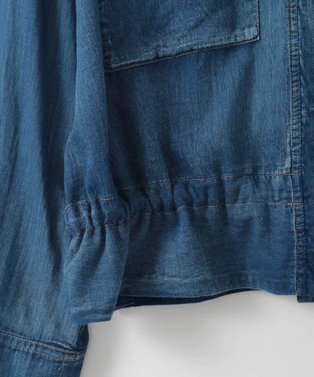 ZMJGE18160 al'aise modulation(アレーズモジュレーション) エアーコットンデニムジャケット ネイビー