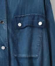 ZMJGE18160 al'aise modulation(アレーズモジュレーション) エアーコットンデニムジャケット ネイビー