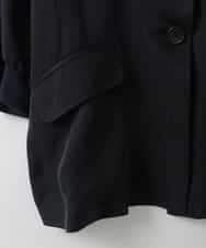 ZMJGE19180 al'aise modulation(アレーズモジュレーション) ギャザースリーブデザインジャケット ネイビー