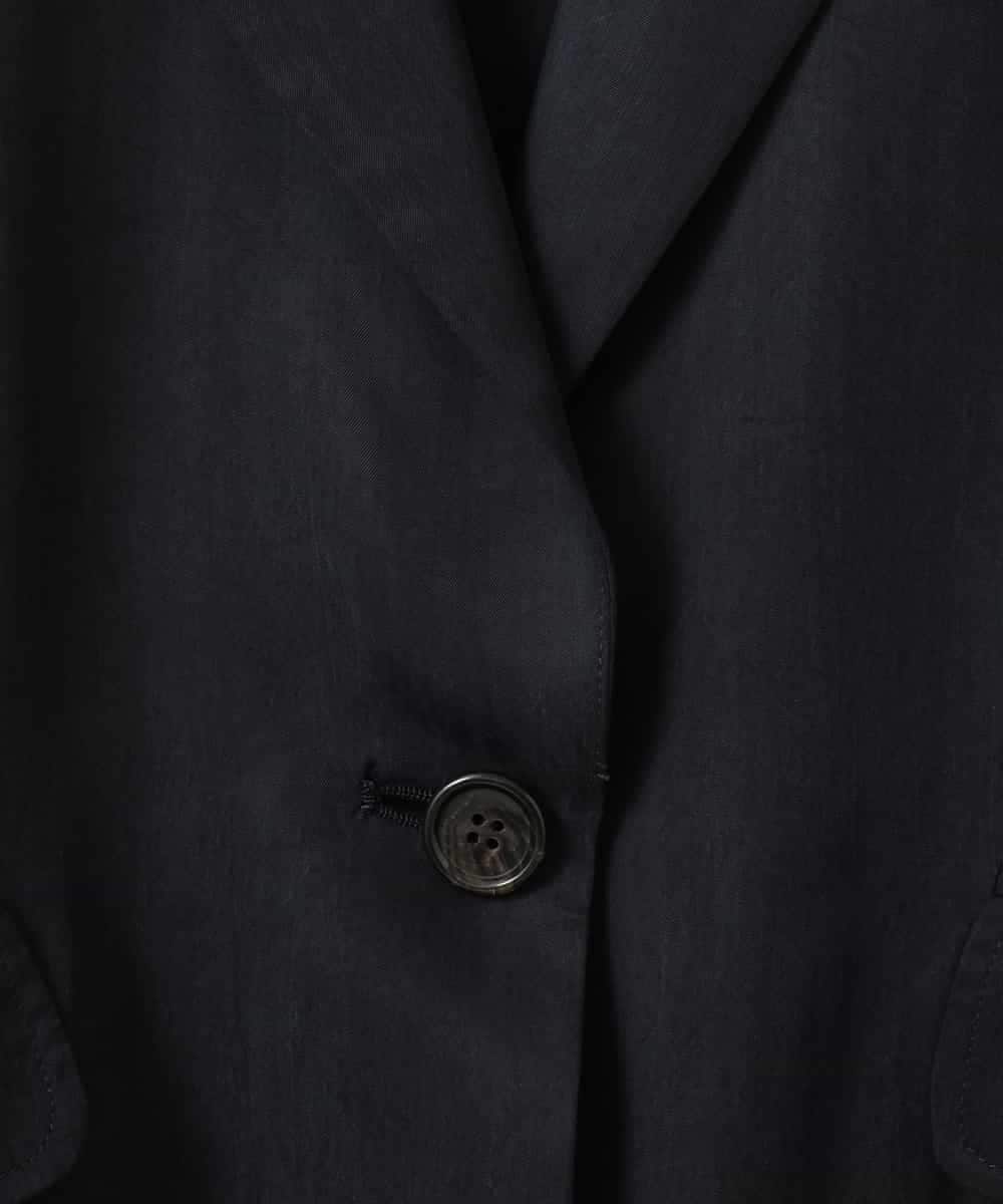 ZMJGE19180 al'aise modulation(アレーズモジュレーション) ギャザースリーブデザインジャケット ネイビー