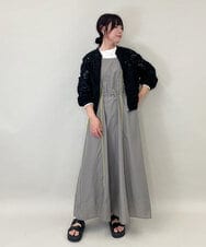 ZMJGE20098 al'aise modulation(アレーズモジュレーション) レースシアージップアップブルゾン ブラック