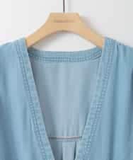 ZMJGE24149 al'aise modulation(アレーズモジュレーション) オーバーサイズデニムシャツジャケット ライトブルー