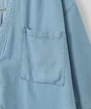 ZMJGE24149 al'aise modulation(アレーズモジュレーション) オーバーサイズデニムシャツジャケット ライトブルー