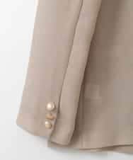 ZMJGE25170 al'aise modulation(アレーズモジュレーション) 金釦メッシュダブルジャケット ベージュ