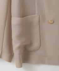 ZMJGE25170 al'aise modulation(アレーズモジュレーション) 金釦メッシュダブルジャケット ベージュ