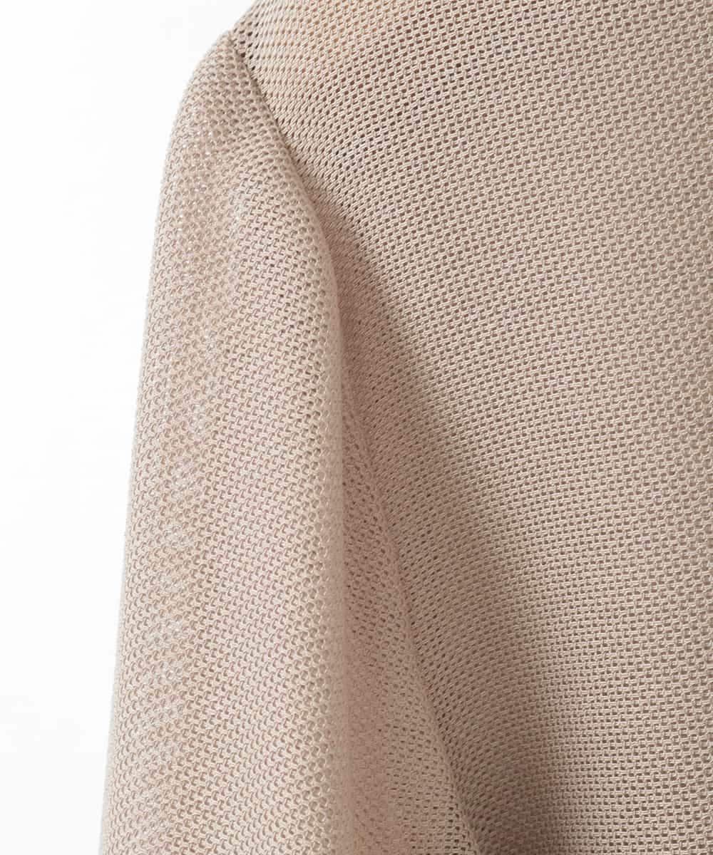 ZMJGE25170 al'aise modulation(アレーズモジュレーション) 金釦メッシュダブルジャケット ベージュ