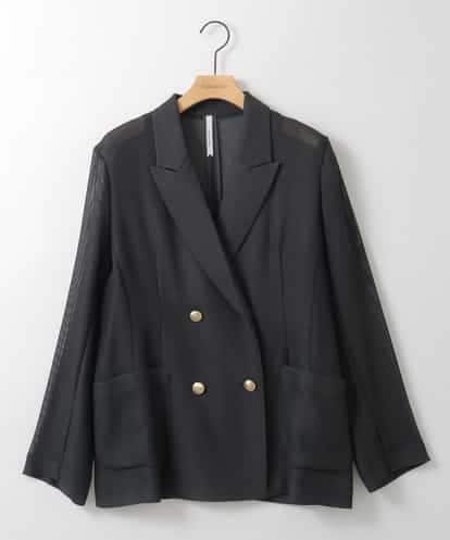 ZMJGE25170 al'aise modulation 金釦メッシュダブルジャケット