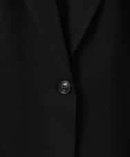 ZMJGE26160 al'aise modulation(アレーズモジュレーション) サイドスリットベルトデザインメッシュジレ ブラック