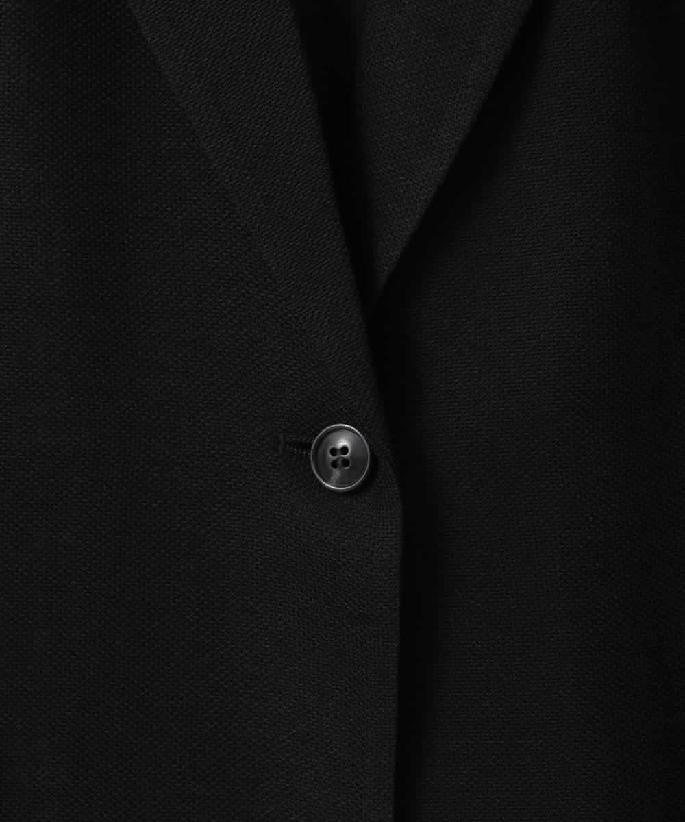 ZMJGE26160 al'aise modulation(アレーズモジュレーション) サイドスリットベルトデザインメッシュジレ ブラック