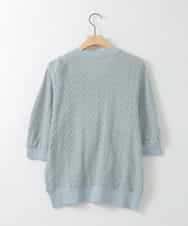 ZMJGE27120 al'aise modulation(アレーズモジュレーション) メッシュシアーノーカラーブルゾン ライトブルー