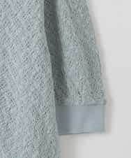 ZMJGE27120 al'aise modulation(アレーズモジュレーション) メッシュシアーノーカラーブルゾン ライトブルー