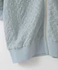 ZMJGE27120 al'aise modulation(アレーズモジュレーション) メッシュシアーノーカラーブルゾン ライトブルー