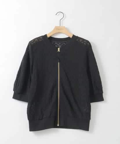 ZMJGE27120 al'aise modulation メッシュシアーノーカラーブルゾン