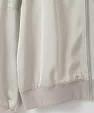 ZMJGE29180 al'aise modulation(アレーズモジュレーション) レースリブジップブルゾン グレー