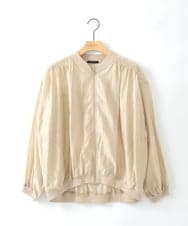 ZMJGE31128 al'aise modulation(アレーズモジュレーション) バックフリルシアーブルゾン ベージュ