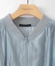 ZMJGE31128 al'aise modulation(アレーズモジュレーション) バックフリルシアーブルゾン ダークグレー