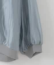 ZMJGE31128 al'aise modulation(アレーズモジュレーション) バックフリルシアーブルゾン ダークグレー