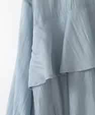 ZMJGE31128 al'aise modulation(アレーズモジュレーション) バックフリルシアーブルゾン ダークグレー