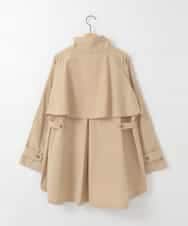 ZMJGE32135 al'aise modulation(アレーズモジュレーション) 【撥水/花粉ガード/洗える】スタンドカラーショートトレンチコート ベージュ