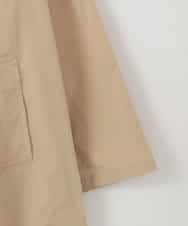 ZMJGE32135 al'aise modulation(アレーズモジュレーション) 【撥水/花粉ガード/洗える】スタンドカラーショートトレンチコート ベージュ
