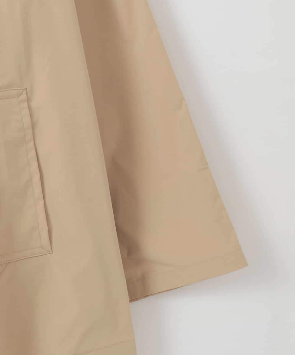 ZMJGE32135 al'aise modulation(アレーズモジュレーション) 【撥水/花粉ガード/洗える】スタンドカラーショートトレンチコート ベージュ