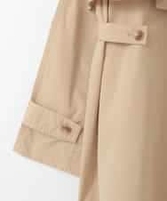 ZMJGE32135 al'aise modulation(アレーズモジュレーション) 【撥水/花粉ガード/洗える】スタンドカラーショートトレンチコート ベージュ
