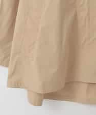 ZMJGE32135 al'aise modulation(アレーズモジュレーション) 【撥水/花粉ガード/洗える】スタンドカラーショートトレンチコート ベージュ