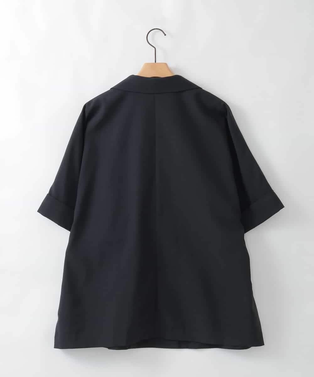 ZMJGE33170 al'aise modulation(アレーズモジュレーション) ハーフスリーブダブルジャケット ブラック