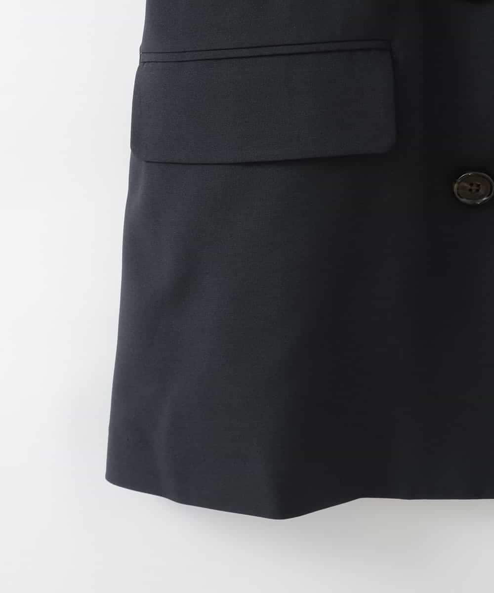 ZMJGE33170 al'aise modulation(アレーズモジュレーション) ハーフスリーブダブルジャケット ブラック