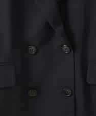 ZMJGE33170 al'aise modulation(アレーズモジュレーション) ハーフスリーブダブルジャケット ブラック