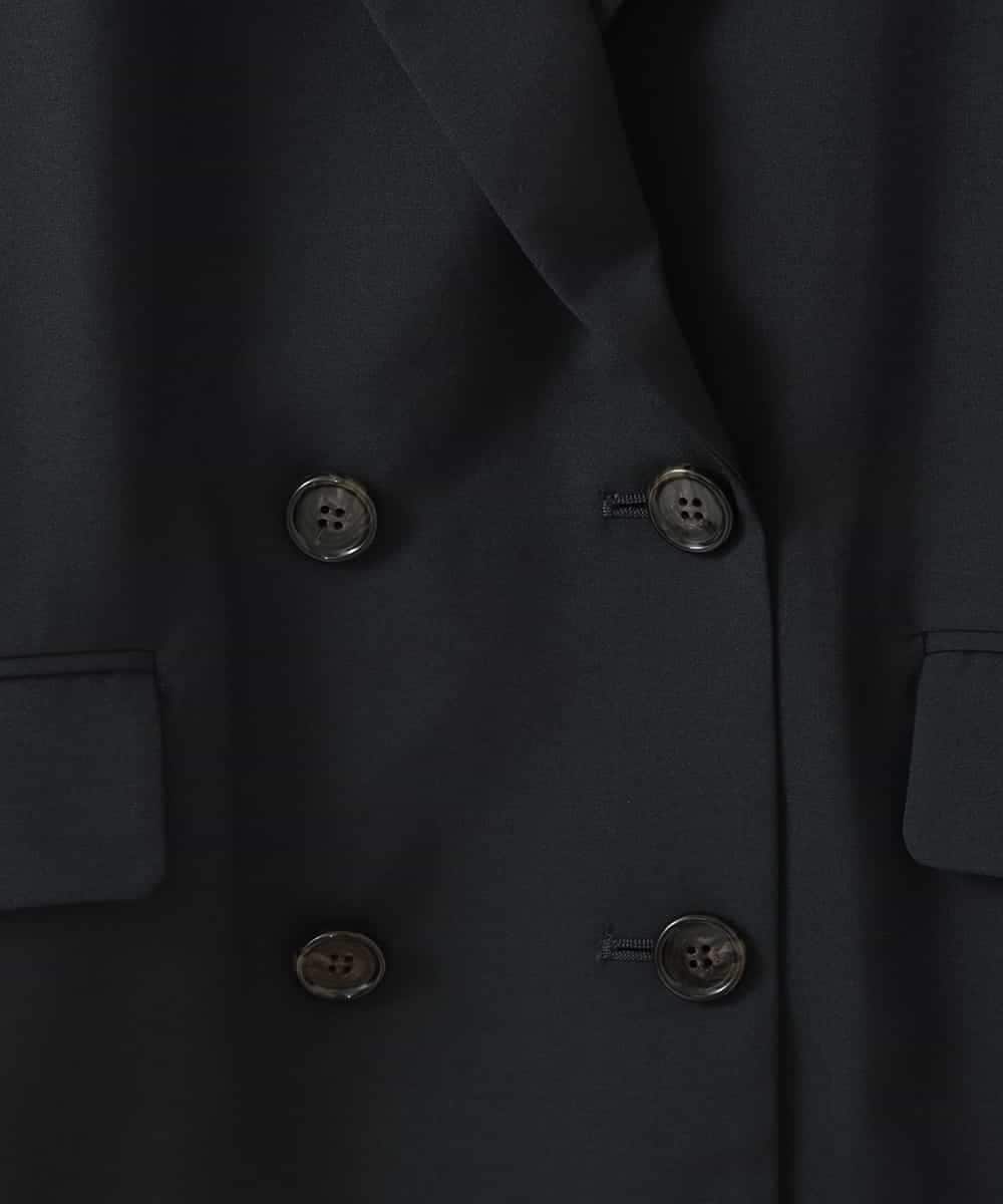 ZMJGE33170 al'aise modulation(アレーズモジュレーション) ハーフスリーブダブルジャケット ブラック