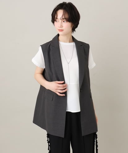 ZMJGE34160 al'aise modulation ピークドラペルデザインベスト