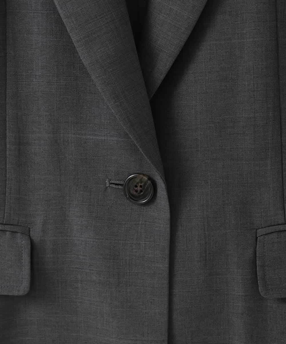 ZMJGE34160 al'aise modulation(アレーズモジュレーション) ピークドラペルデザインベスト ダークグレー