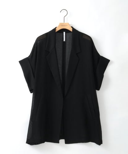 ZMJGE35160 al'aise modulation ハーフスリーブメッシュジャケット