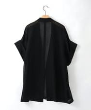 ZMJGE35160 al'aise modulation(アレーズモジュレーション) ハーフスリーブメッシュジャケット ブラック