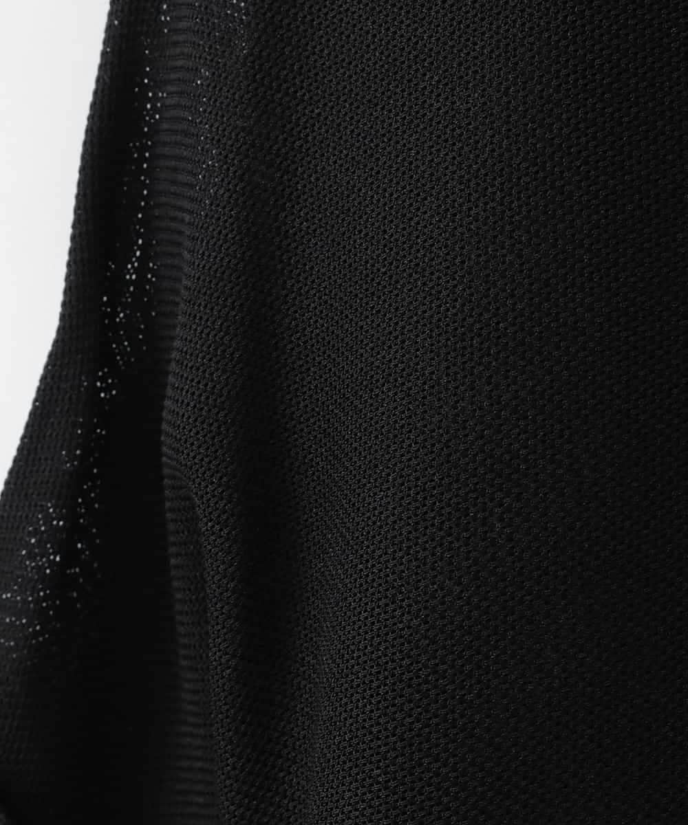 ZMJGE35160 al'aise modulation(アレーズモジュレーション) ハーフスリーブメッシュジャケット ブラック