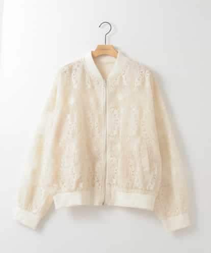 ZMJGE36120 al'aise modulation フラワーレースブルゾン