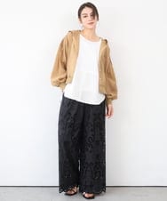 ZMJGE39138 al'aise modulation(アレーズモジュレーション) シアーフーディーシャツブルゾン ベージュ