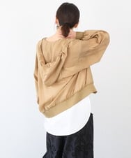 ZMJGE39138 al'aise modulation(アレーズモジュレーション) シアーフーディーシャツブルゾン ベージュ