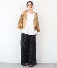 ZMJGE39138 al'aise modulation(アレーズモジュレーション) シアーフーディーシャツブルゾン ベージュ