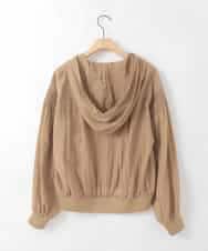 ZMJGE39138 al'aise modulation(アレーズモジュレーション) シアーフーディーシャツブルゾン ベージュ