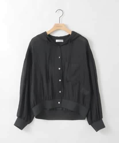 ZMJGE39138 al'aise modulation シアーフーディーシャツブルゾン