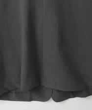 ZMJGE40120 al'aise modulation(アレーズモジュレーション) 【洗える】リネンライク七分袖ジャケット ダークグレー