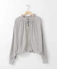 ZMJGE41160 al'aise modulation(アレーズモジュレーション) バックティアードブルゾン ライトグレー