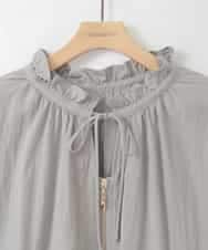 ZMJGE41160 al'aise modulation(アレーズモジュレーション) バックティアードブルゾン ライトグレー