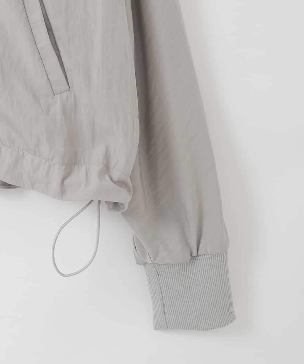 ZMJGE41160 al'aise modulation(アレーズモジュレーション) バックティアードブルゾン ライトグレー