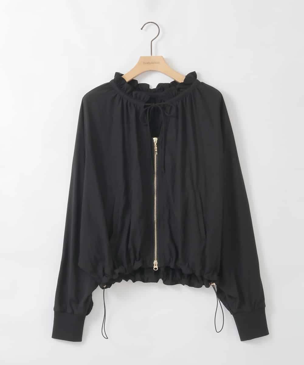 ZMJGE41160 al'aise modulation(アレーズモジュレーション) バックティアードブルゾン ブラック