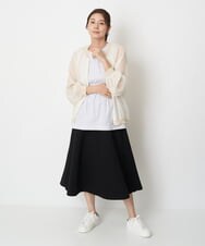 ZMJGT02098 al'aise modulation(アレーズモジュレーション) シアージップアップブルゾン アイボリー