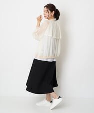 ZMJGT02098 al'aise modulation(アレーズモジュレーション) シアージップアップブルゾン アイボリー